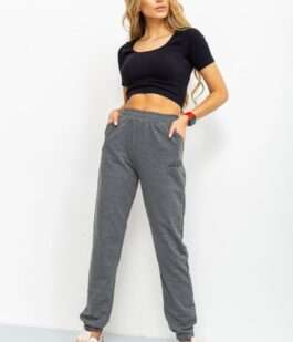 Спорт штаны женские демисезонные, цвет темно-серый, 206R001