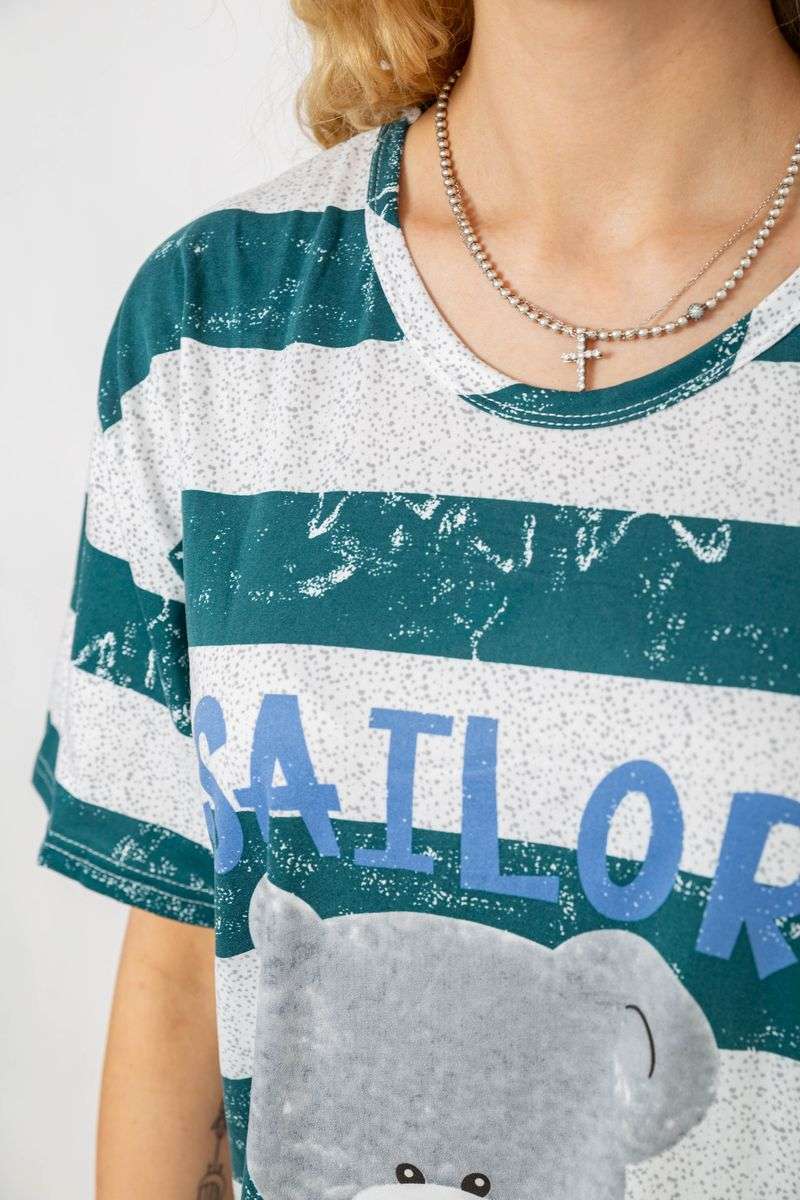 Ночная рубашка, цвет серо-зеленый, 238R335-4 — изображение 5