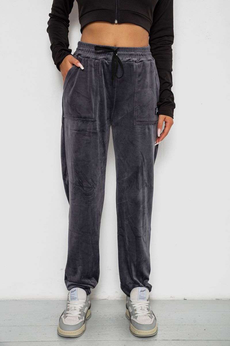 Спортивные штаны велюровые женские на флисе