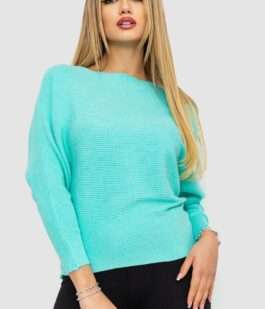 Кофта женская однотонная, цвет мятный, 244R2034