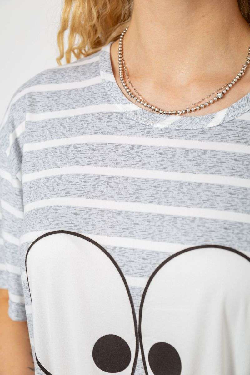 Ночная рубашка, цвет серо-белый, 238R335 — изображение 5