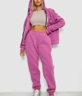 Спортивный костюм женский на флисе, цвет темно-сиреневый, 238R5715