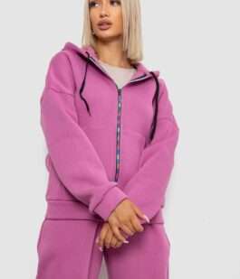 Спортивный костюм женский на флисе, цвет темно-сиреневый, 238R5715