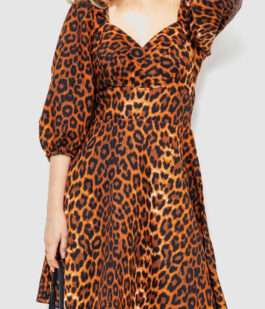 Платье с леопардовым принтом, цвет леопардовый, 172R989