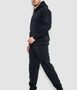 Спортивный костюм мужской на флисе, цвет темно-синий, 241R178