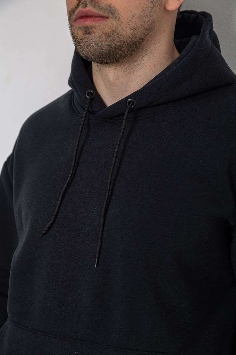 Спортивный костюм мужской на флисе, цвет темно-синий, 241R178 — изображение 4