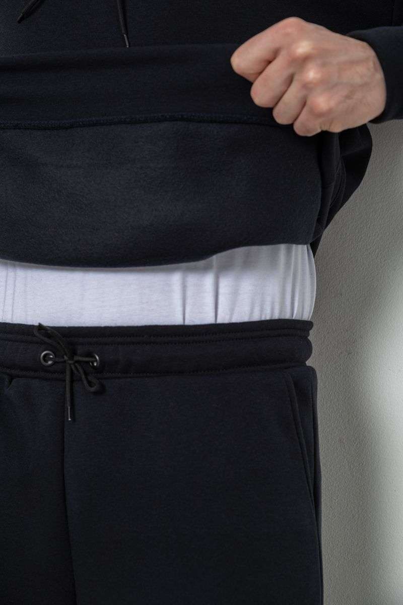 Спортивный костюм мужской на флисе, цвет темно-синий, 241R178 — изображение 5