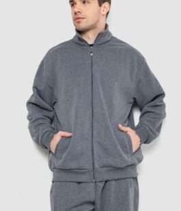 Спортивный костюм мужской на флисе, цвет серый, 244R981-LH