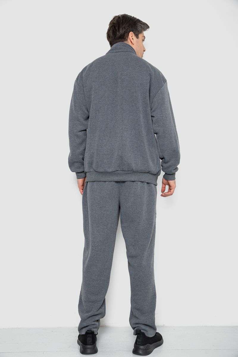Спортивный костюм мужской на флисе, цвет серый, 244R981-LH — изображение 4