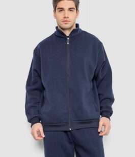 Спортивный костюм мужской на флисе, цвет темно-синий, 244R981-LH