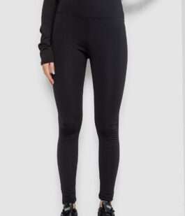 Лосины утепленные на флисе, цвет черный, 243R051