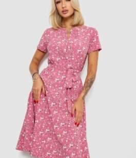 Платье софт с принтом, цвет пудровый, 230R1111