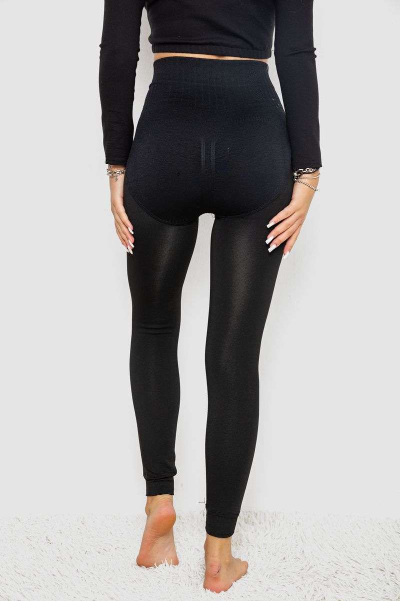 Лосини на меху, цвет черный, 139RA970 — изображение 4