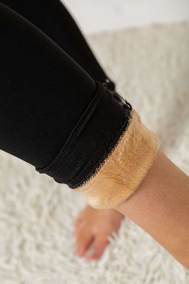 Лосини на меху, цвет черный, 139RA970 — изображение 6