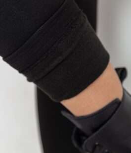 Лосины бесшовные на флисе, цвет черный, 139R822