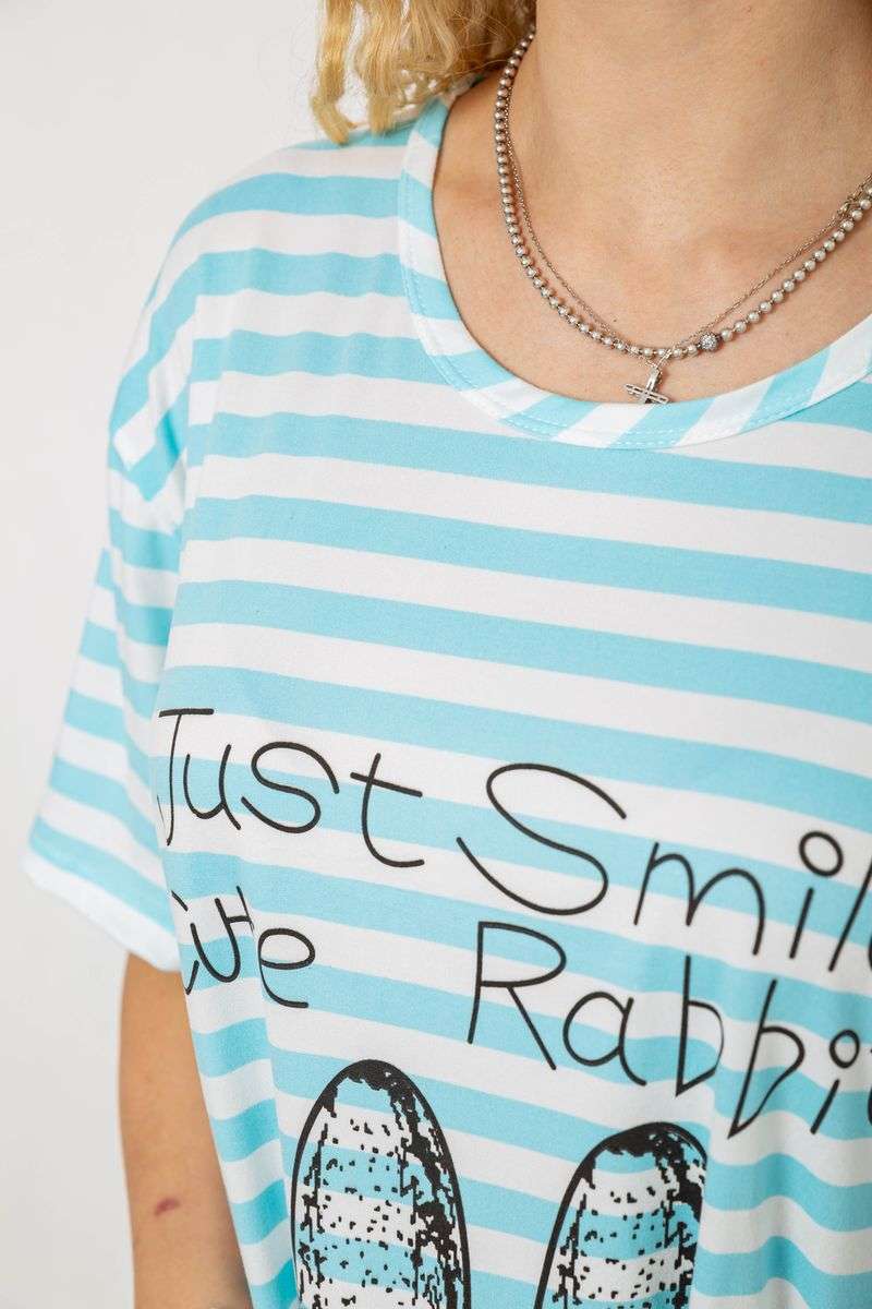 Ночная рубашка, цвет бело-бирюзовый, 238R335-7 — изображение 5