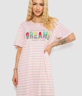 Ночная рубашка, цвет персиково-белый, 238R335-8