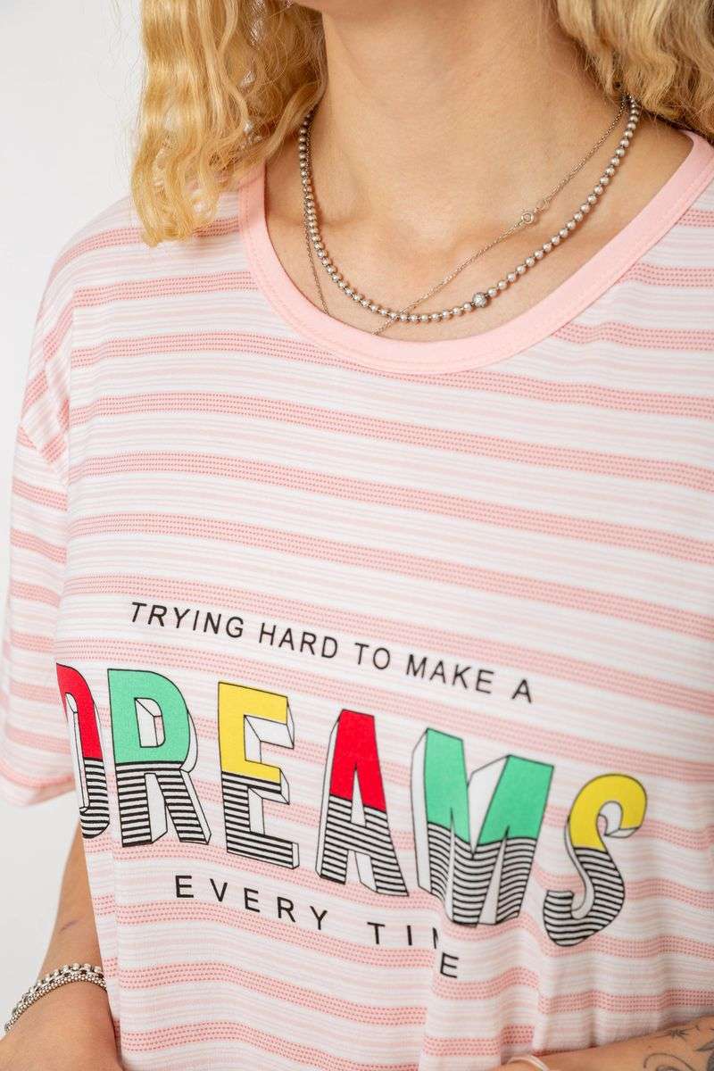 Ночная рубашка, цвет персиково-белый, 238R335-8 — изображение 5