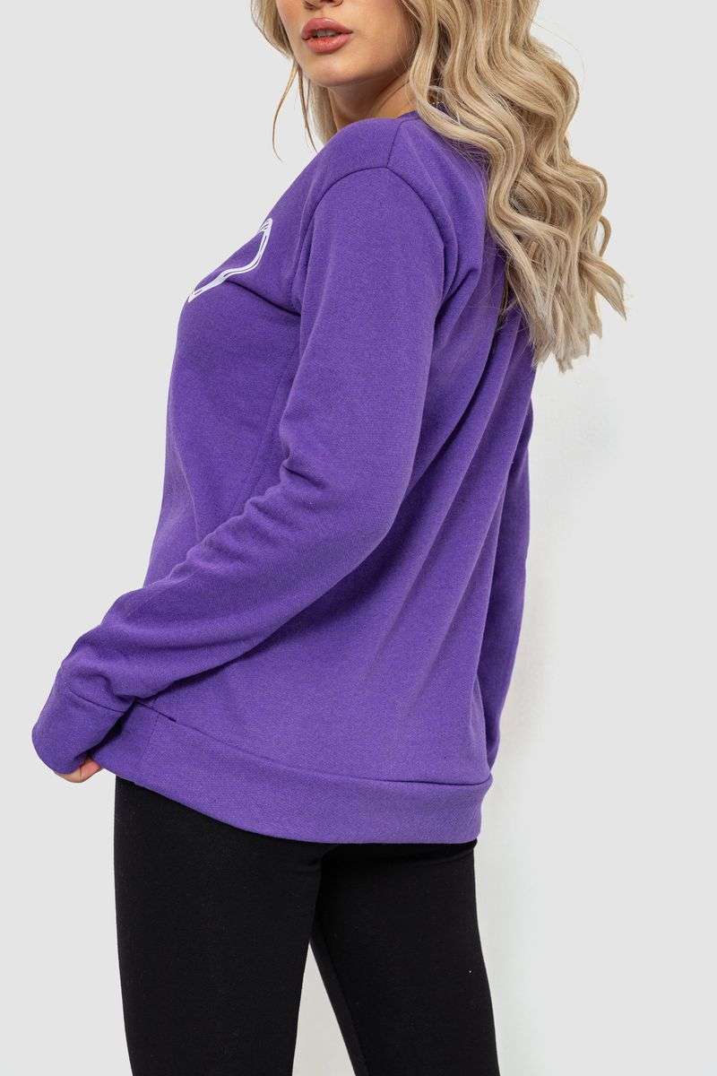 Свитшот женский, цвет фиолетовый, 238R57170 — изображение 4