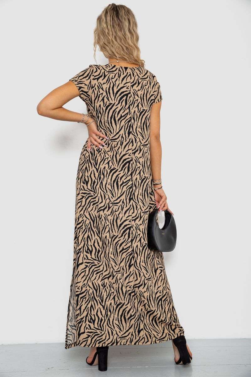 Платье жатка, цвет бежевый, 102R5262 — изображение 4