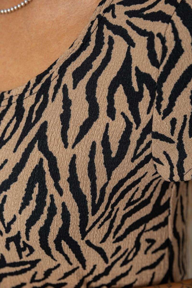 Платье жатка, цвет бежевый, 102R5262 — изображение 5