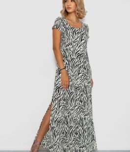 Платье жатка, цвет молочный, 102R5262