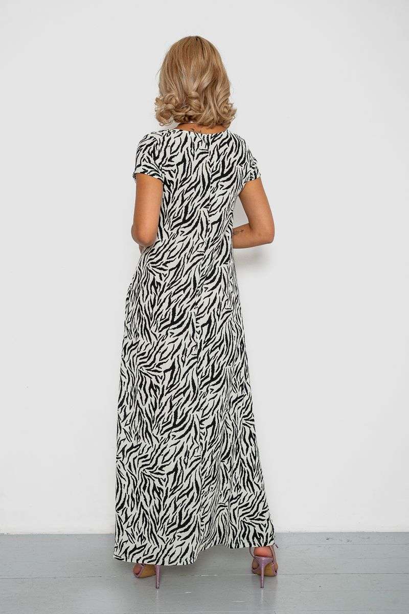 Платье жатка, цвет молочный, 102R5262 — изображение 4