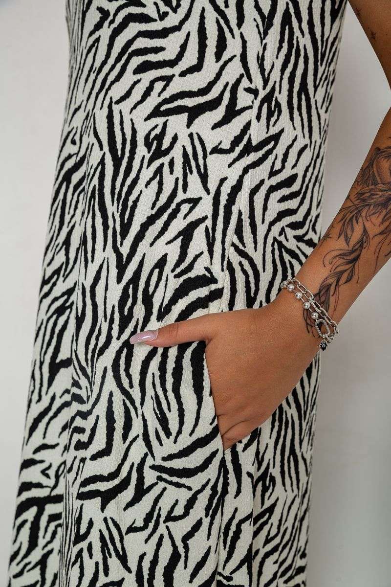 Платье жатка, цвет молочный, 102R5262 — изображение 5