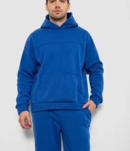 Спортивный костюм мужской на флисе, цвет электрик, 238R029