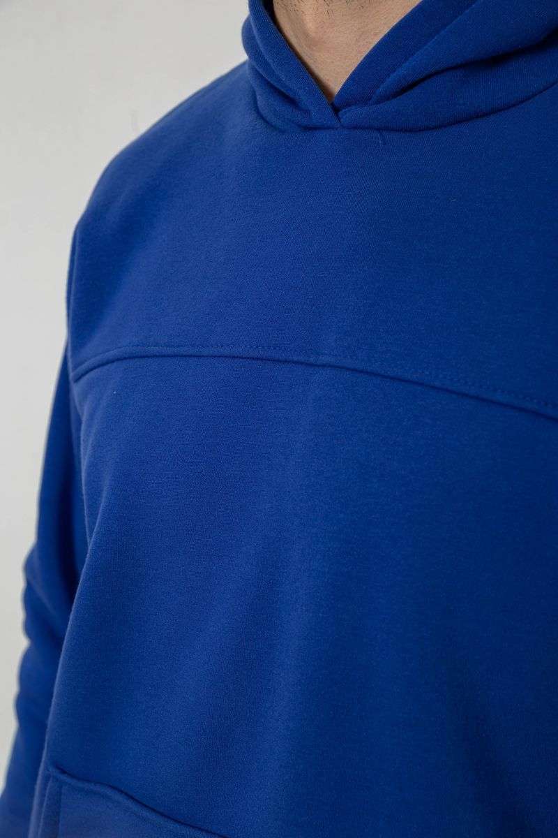 Спортивный костюм мужской на флисе, цвет синий, 238R029 — изображение 5