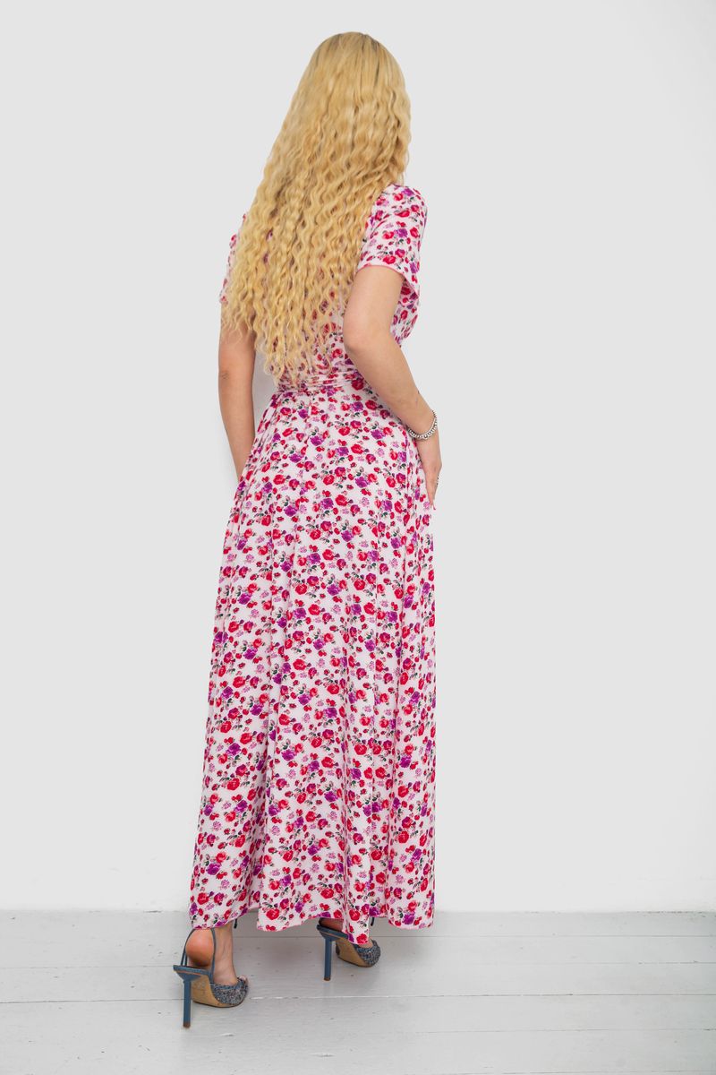 Сарафан с цветочным принтом, цвет розово-красный, 241R181 — изображение 4