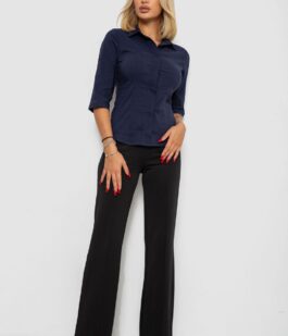 Блуза классическая, цвет синий, 230R08-1