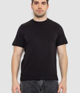 Футболка мужская с принтом, цвет черный, 241R1907