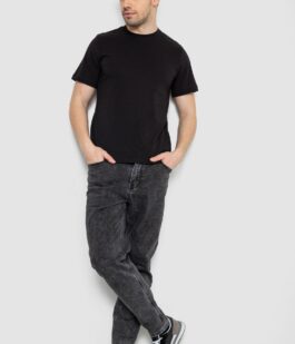 Футболка мужская с принтом, цвет черный, 241R1907