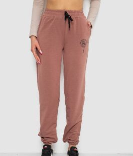 Спортивные штаны женские, цвет темно-бежевый, 238R121