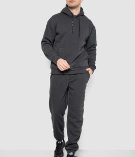 Спорт костюм мужской на флисе, цвет темно-серый, 190R235
