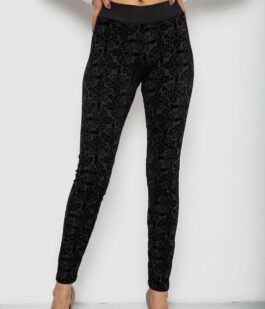 Лосины однотонные, цвет черный, 238R327