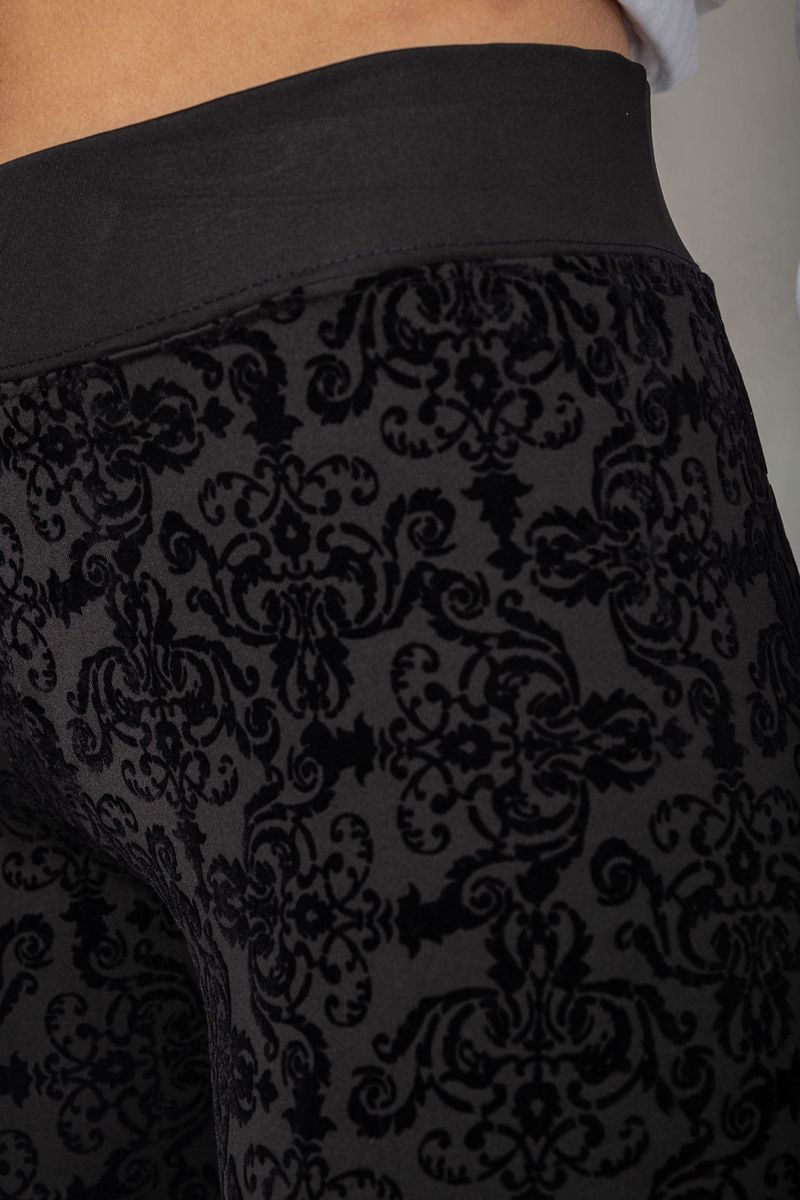 Лосины однотонные, цвет черный, 238R327 — изображение 5