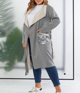 Кардиган женский, цвет серый, 257R5012