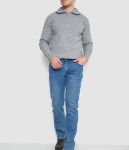 Джинсы мужские на флисе, цвет джинс, 254R2403