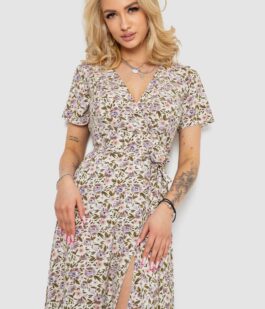 Сарафан с цветочным принтом, цвет молочно-бежевый, 241R179