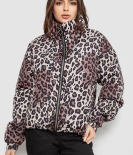 Куртка женская демисезонная, цвет леопардовый, 102R5273-1