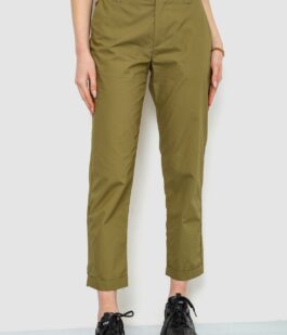 Брюки женские, цвет оливковый, 244R158