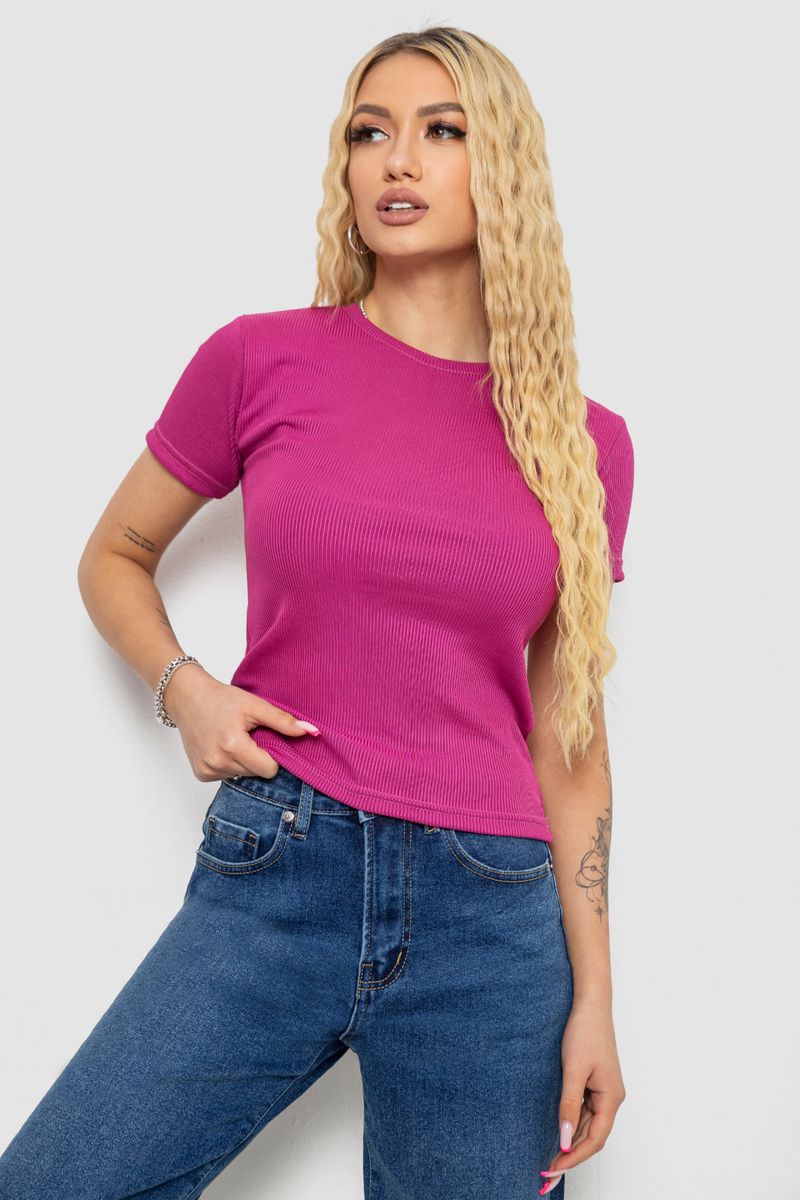 Футболка женская в рубчик