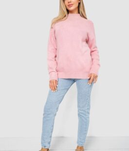 Свитер женский шерстяной, цвет розовый, 244R0390