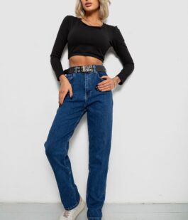 Джинсы женские MOM, цвет синий, 244R001123