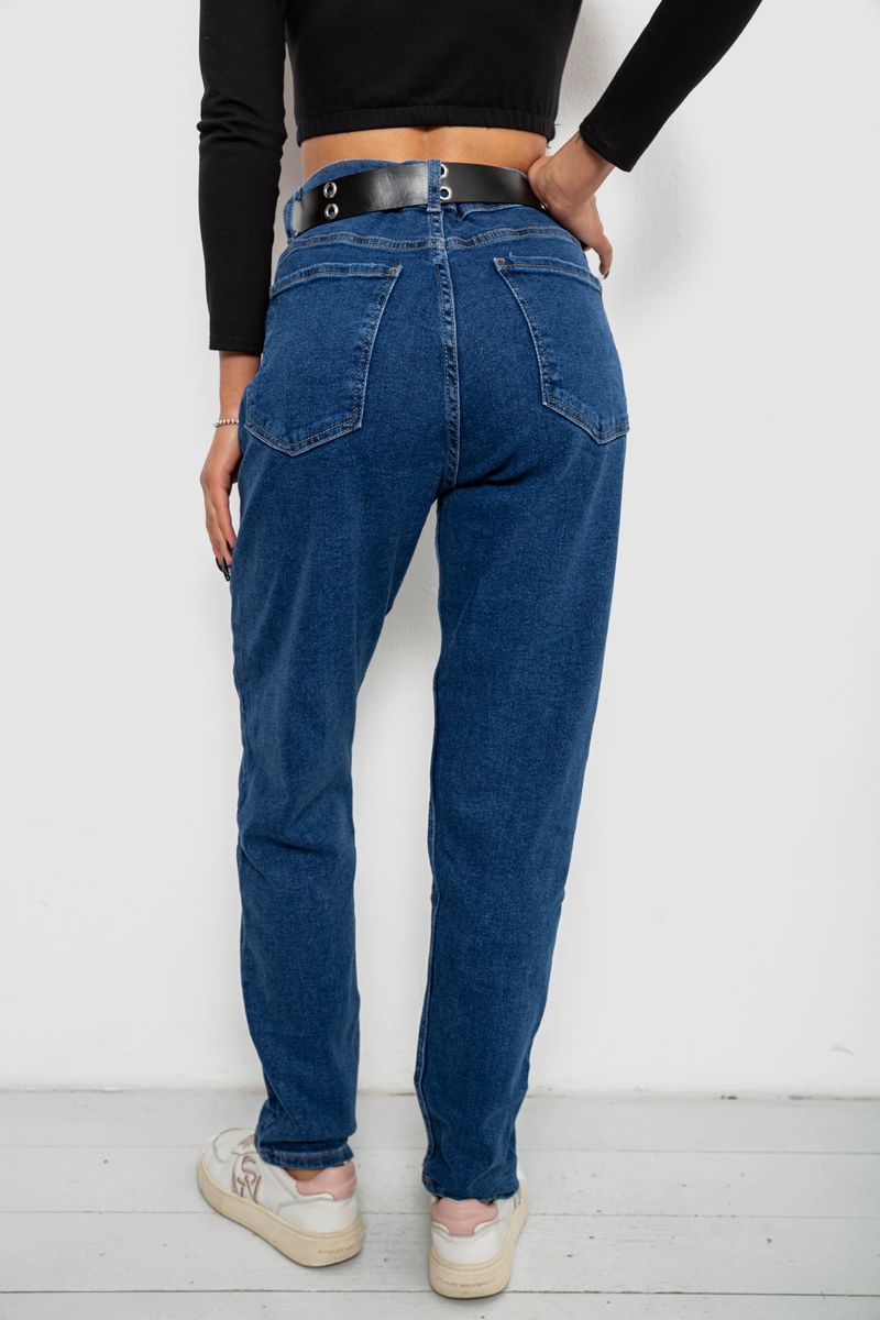 Джинсы женские MOM, цвет синий, 244R001123 — изображение 4