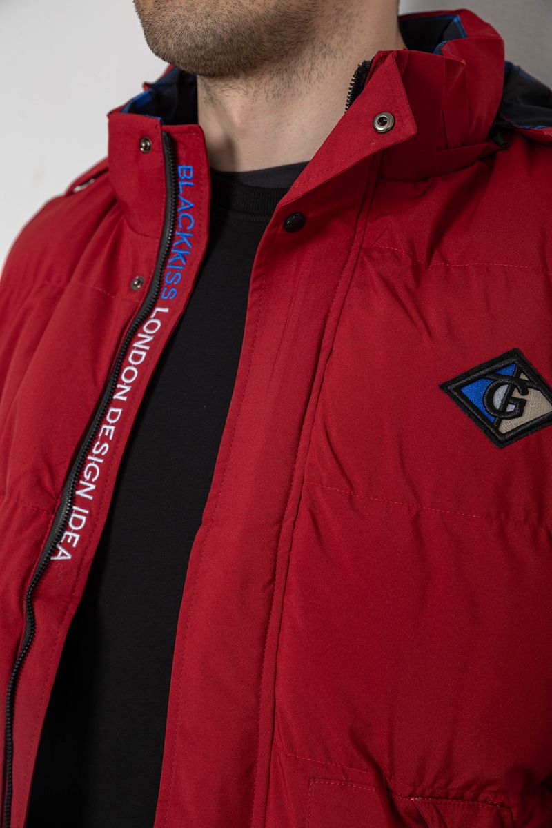 Жилетка мужская демисезонная, цвет бордовый, 244R99007 — изображение 6