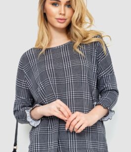 Кофта женская, цвет серо-черный, 244R047-1