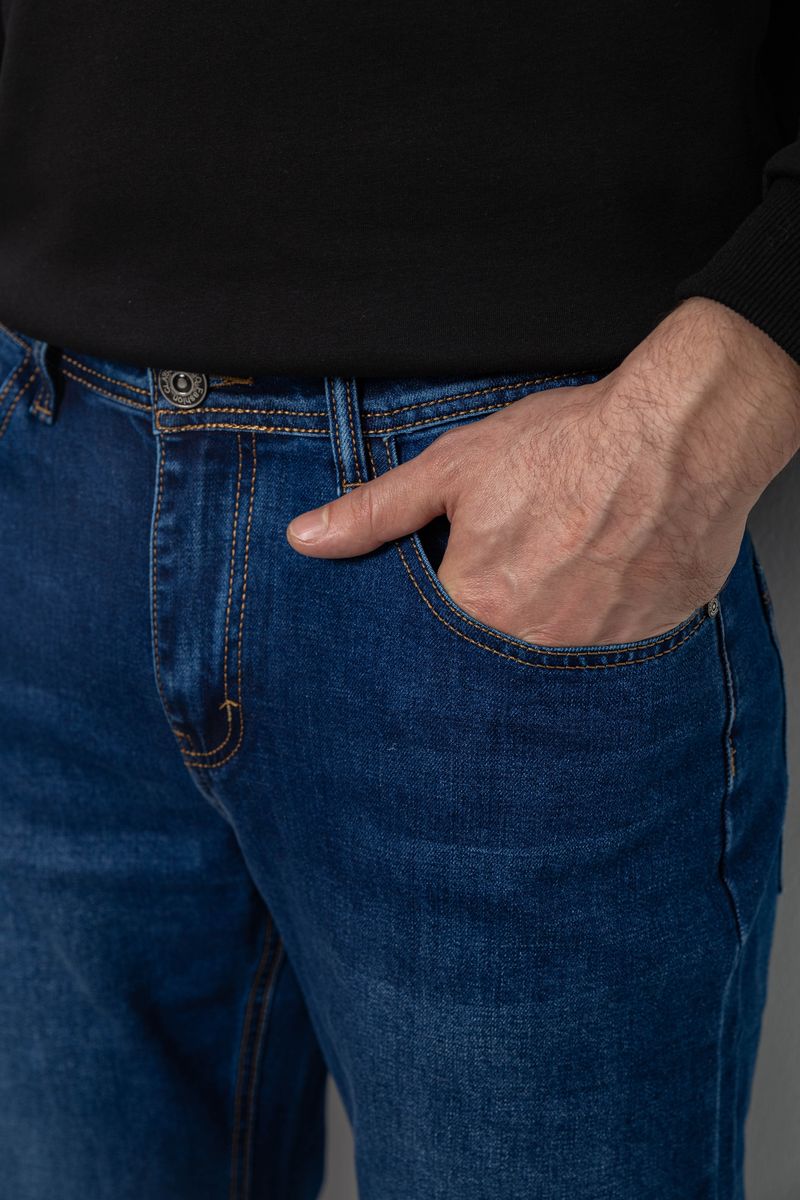 Джинсы мужские, цвет синий, 244R9908 — изображение 5